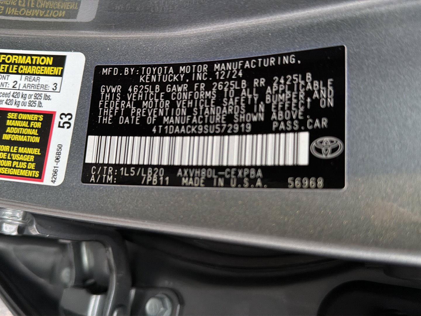 Certified 2025 Toyota Camry XSE FWD image 43