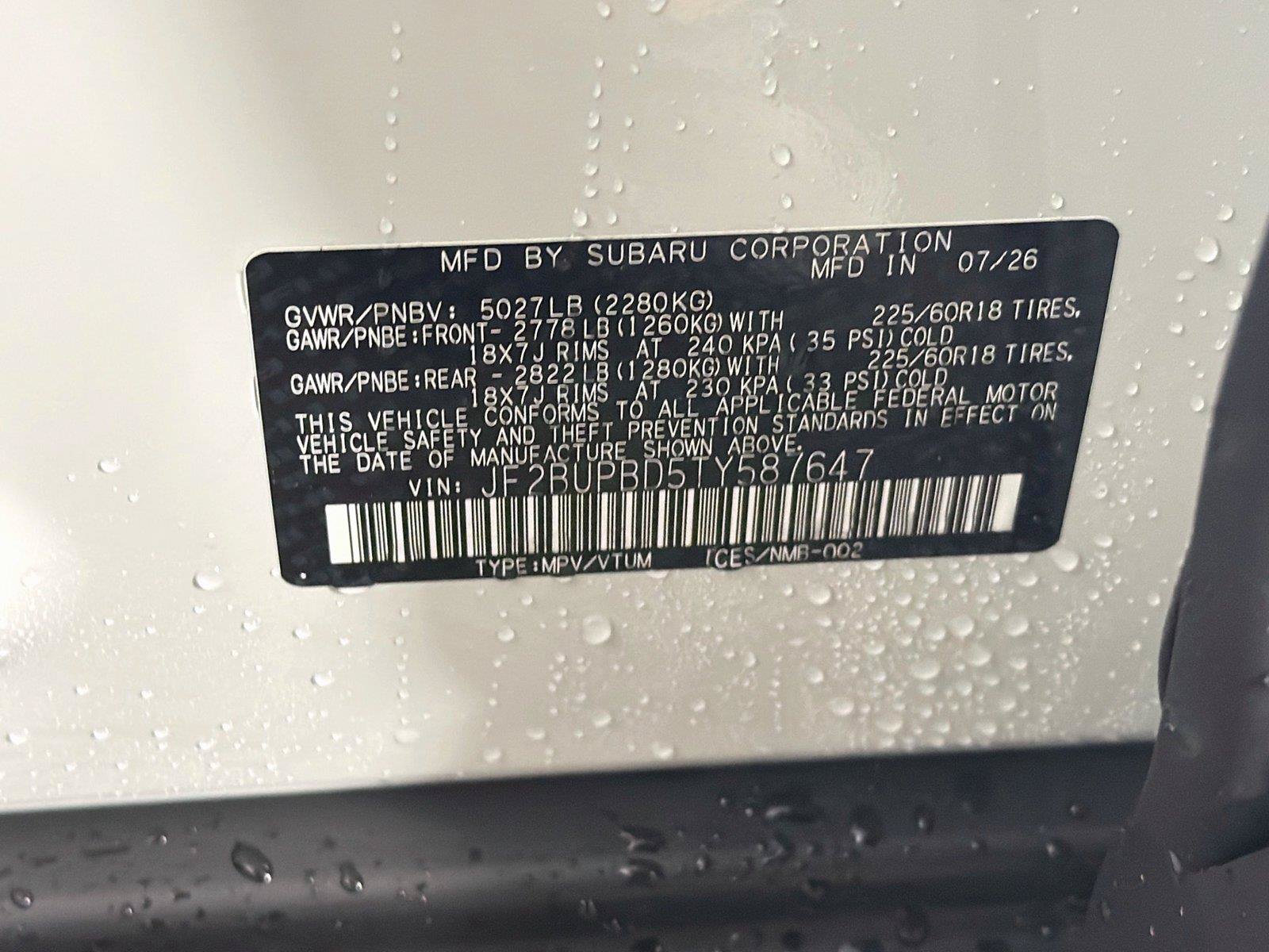 New 2026 Subaru Outback Premium AWD/4WD image 38