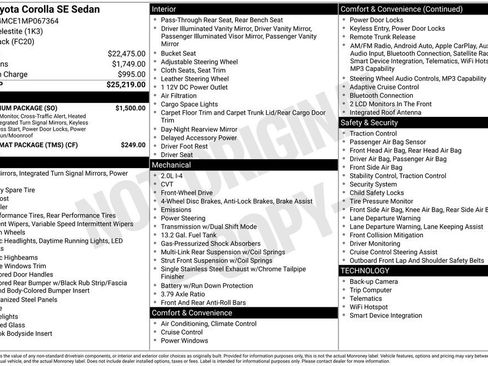 Used 2021 Toyota Corolla SE w/ SE Premium Package FWD image 17