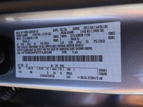 New 2026 Ford F150 STX w/ Equipment Group 200A RWD image 21