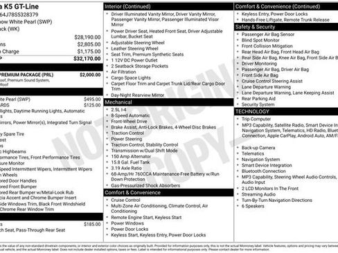 Used 2025 Kia K5 GT-Line w/ GT-Line Premium Package FWD image 6