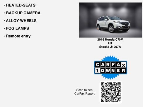 Used 2016 Honda CR-V EX image 7