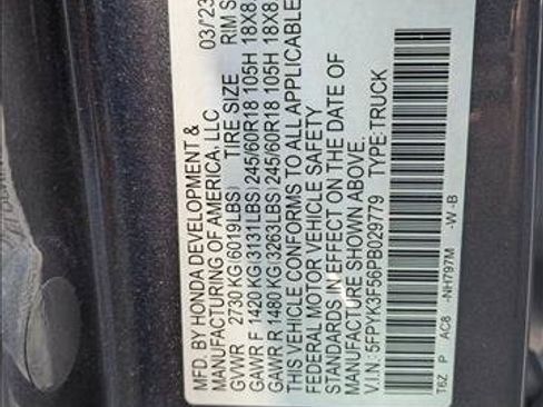 Used 2023 Honda Ridgeline RTL image 15