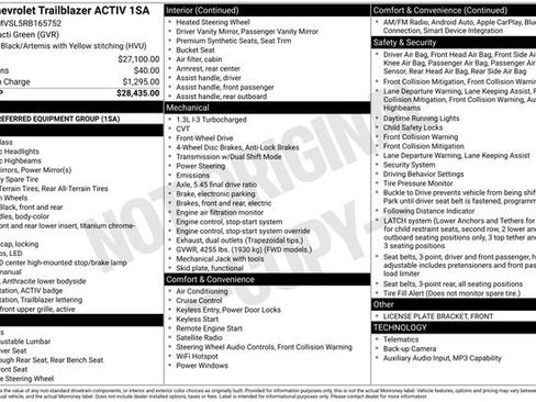 Used 2024 Chevrolet TrailBlazer ACTIV FWD image 26