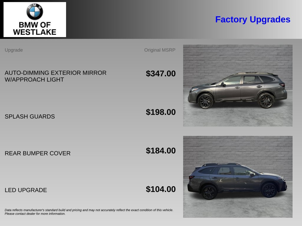 Used 2025 Subaru Outback Onyx Edition XT AWD/4WD image 4
