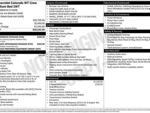 Used 2019 Chevrolet Colorado W/T w/ WT Convenience Package RWD image 31