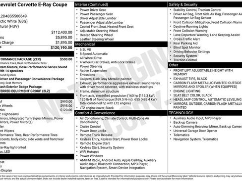 Used 2025 Chevrolet Corvette E-Ray w/ ZER Performance Package image 26