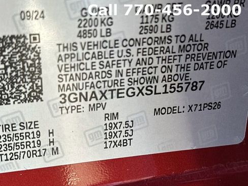 Certified 2025 Chevrolet Equinox RS w/ Safety and Technology Package image 33