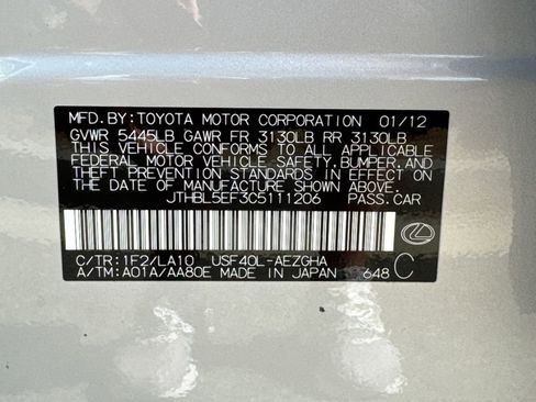 Used 2012 Lexus LS 460 w/ Comfort Pkg image 32