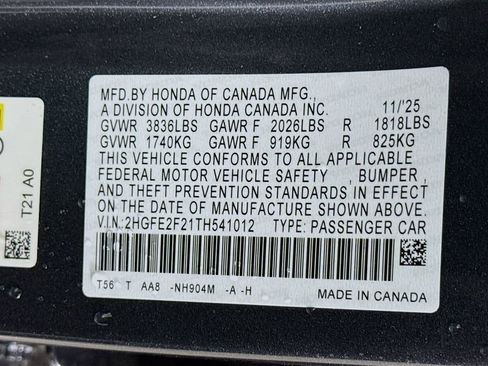 New 2026 Honda Civic LX image 29