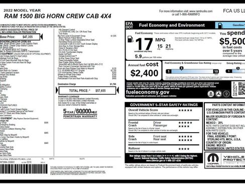 Used 2022 RAM 1500 Big Horn AWD/4WD image 3