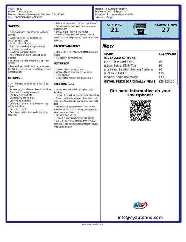 Used 2013 Volkswagen Beetle 2.5 FWD image 26