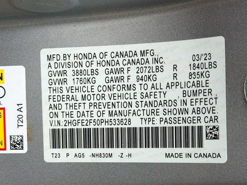 Used 2023 Honda Civic Sport image 28