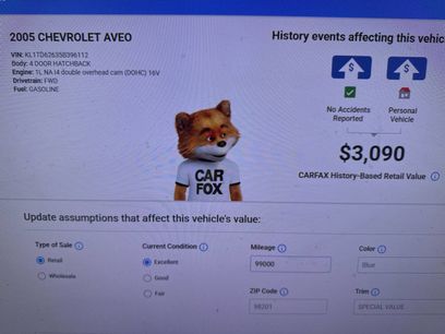 Used 2005 Chevrolet Aveo Special Value 4dr Hatchback