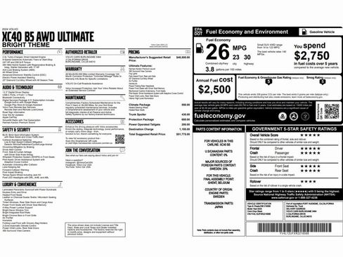 Used 2024 Volvo XC40 B5 Ultimate w/ Protection Package Premier image 2