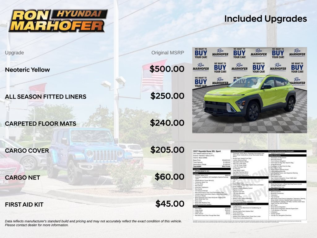 New 2027 Hyundai Kona SEL Sport FWD image 67