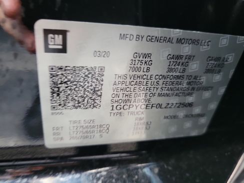 Used 2020 Chevrolet Silverado 1500 Custom Trail Boss w/ Custom Convenience Package AWD/4WD image 27