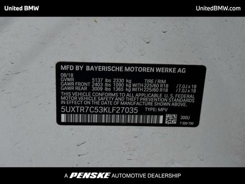 Used 2019 BMW X3 sDrive30i RWD image 15