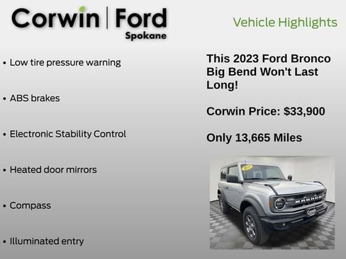 Certified 2023 Ford Bronco Big Bend image 19