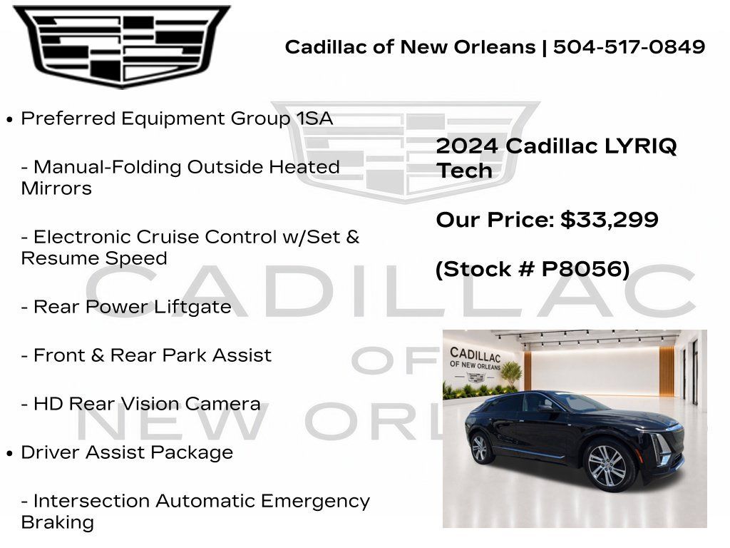 Certified 2024 Cadillac Lyriq Tech w/ Driver Assist Package AWD/4WD image 7