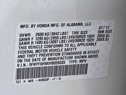 Used 2017 Honda Pilot Touring image 20