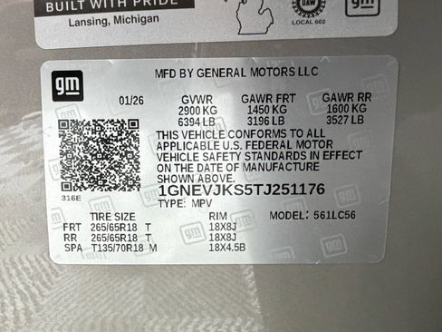 New 2026 Chevrolet Traverse Z71 w/ Enhanced Driving Package AWD/4WD image 28