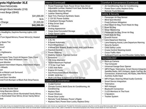 Used 2022 Toyota Highlander XLE FWD image 8