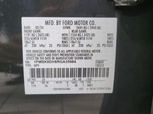 Used 2024 Ford Explorer XLT w/ Equipment Group 202A AWD/4WD image 29
