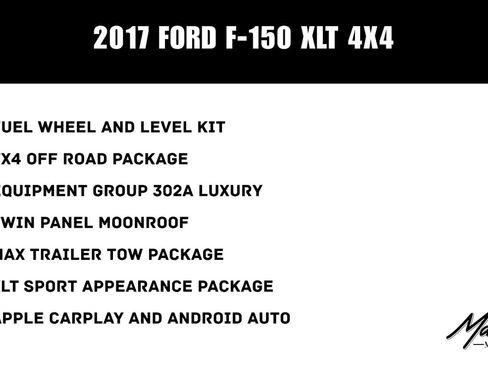 Used 2017 Ford F150 XLT w/ Equipment Group 302A Luxury AWD/4WD image 2