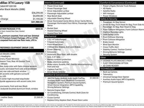 Used 2023 Cadillac XT4 Luxury w/ Cold Weather Package FWD image 34