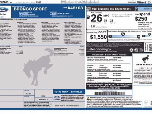 Used 2021 Ford Bronco Sport Big Bend AWD/4WD image 43