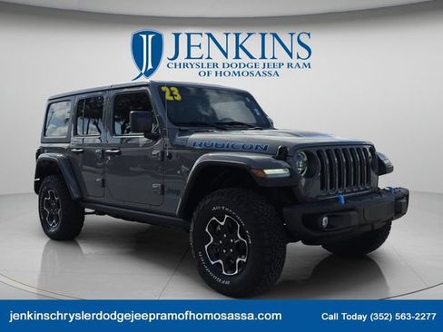 Used 2023 Jeep Wrangler Unlimited Rubicon 4xe w/ Steel Bumper Group AWD/4WD image 1