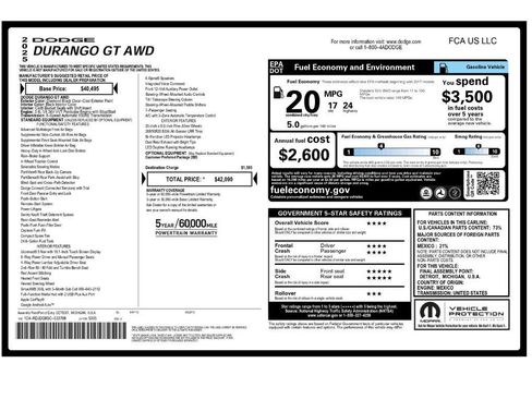 Used 2025 Dodge Durango GT AWD/4WD image 2