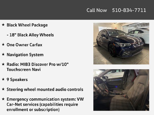 Used 2022 Volkswagen GTI SE w/ Black Wheel Package FWD image 4