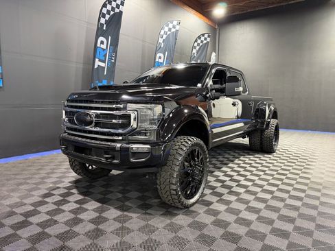 Used 2021 Ford F450 Platinum w/ Camper Package image 1
