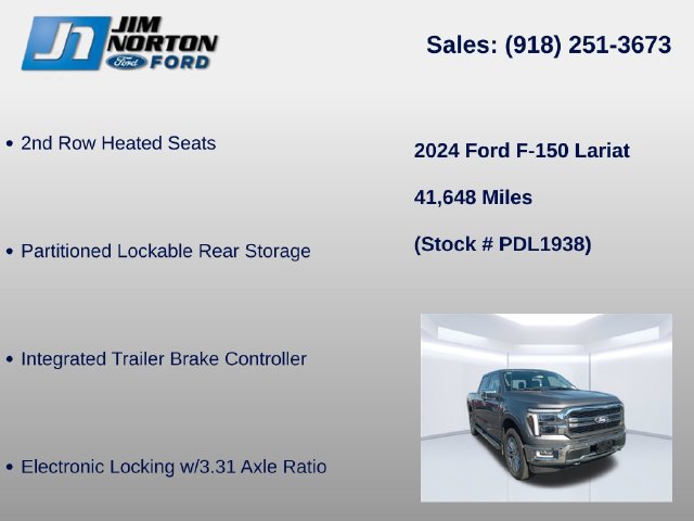 Certified 2024 Ford F150 Lariat w/ Equipment Group 502A High AWD/4WD image 17