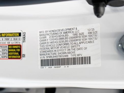 New 2026 Honda Odyssey EX-L image 29