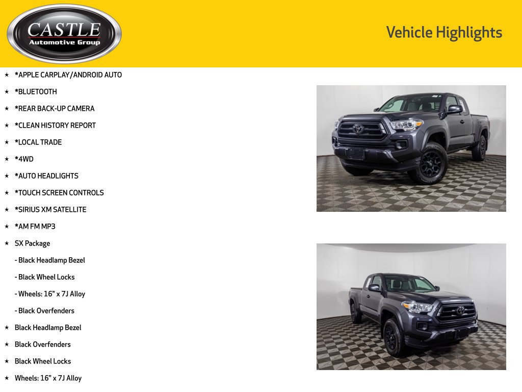 Used 2022 Toyota Tacoma SR w/ SX Package AWD/4WD image 3