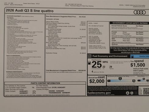 New 2026 Audi Q3 quattro 2.0T image 31