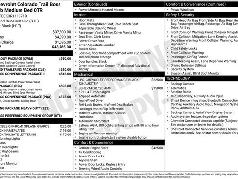 Used 2024 Chevrolet Colorado Trail Boss w/ Technology Package AWD/4WD image 10
