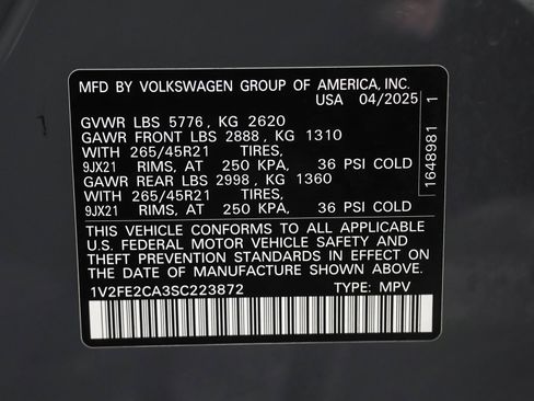 Used 2025 Volkswagen Atlas Cross Sport SEL Premium R-Line AWD/4WD image 51