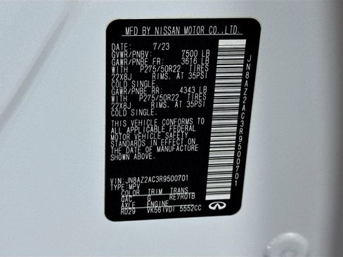 Used 2024 INFINITI QX80 Premium Select w/ Cargo Package image 45