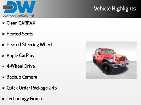 Used 2020 Jeep Gladiator Sport w/ Quick Order Package 24S AWD/4WD image 6