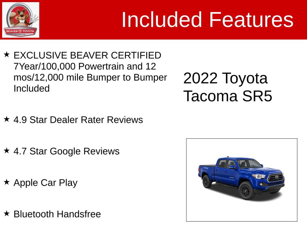 Used 2022 Toyota Tacoma SR5 w/ Technology Package RWD image 4