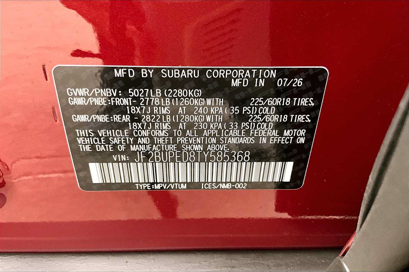 New 2026 Subaru Outback Touring AWD/4WD image 18