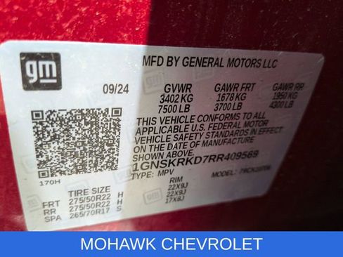 Certified 2024 Chevrolet Tahoe RST w/ Luxury Package AWD/4WD image 36