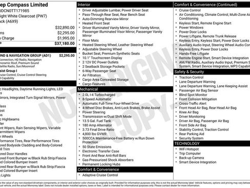 New 2026 Jeep Compass Limited w/ Sun, Sound & Navigation Group image 6