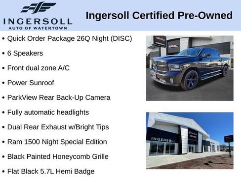 Used 2018 RAM 1500 Sport w/ Quick Order Package 26Q Night image 5