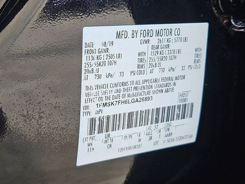 Used 2020 Ford Explorer Limited w/ Class III Trailer Tow Package RWD image 34
