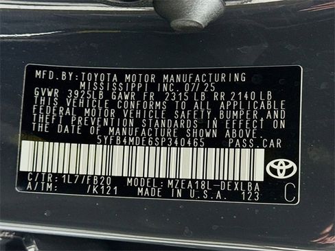 Certified 2025 Toyota Corolla LE image 31